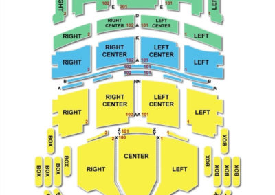 Broward Center for the Performing Arts - Au Rene Theater Seating Chart