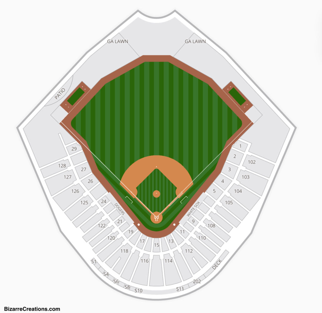 Dodgers Stadium Seating Capacity Camelback Ranch Seating Chart