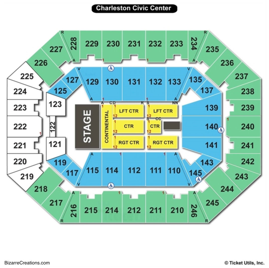 Charleston Civic Center Seating Chart | Seating Charts & Tickets