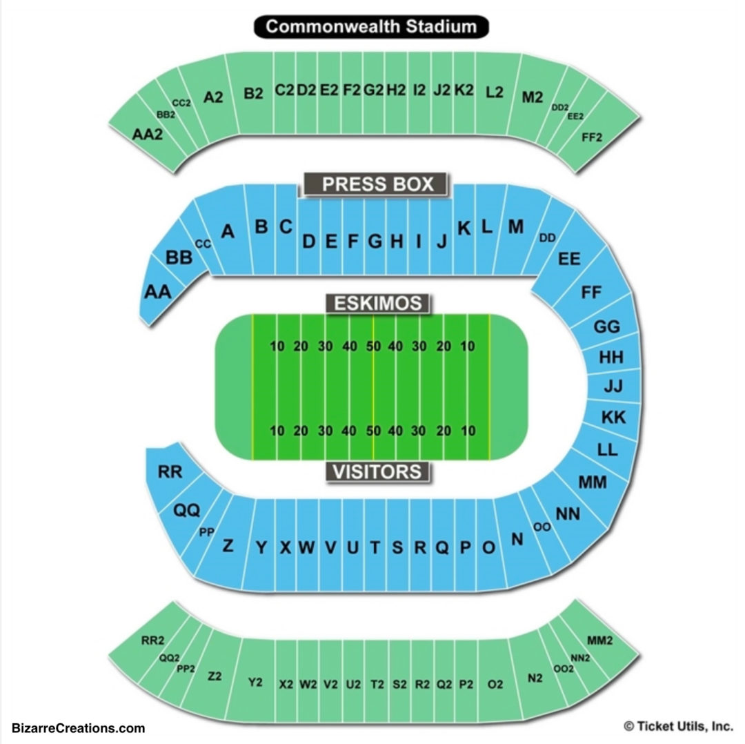 Commonwealth Stadium Edmonton Seating Chart | Seating Charts & Tickets