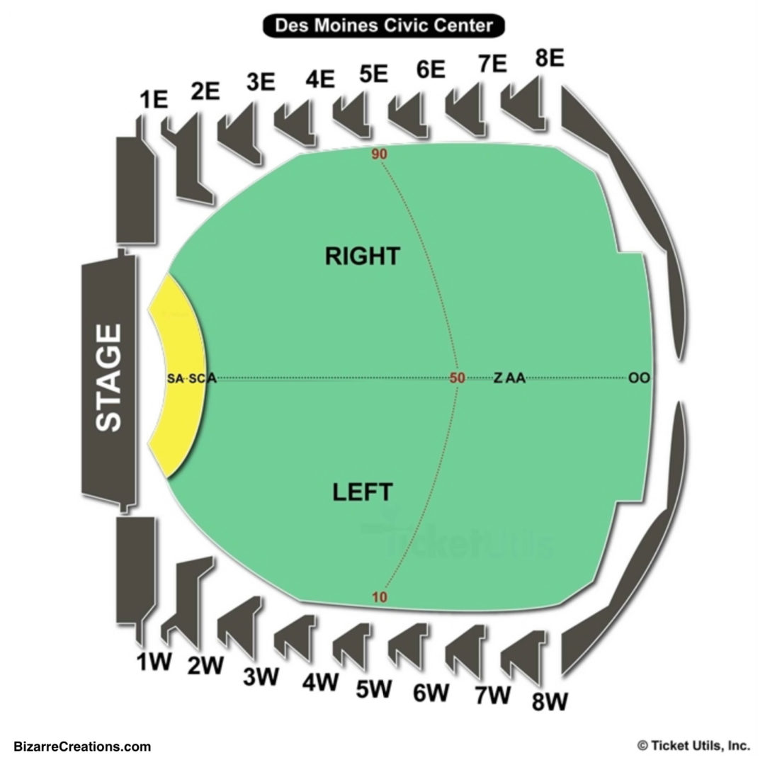 Des Moines Civic Center Seating Chart Charts Tickets