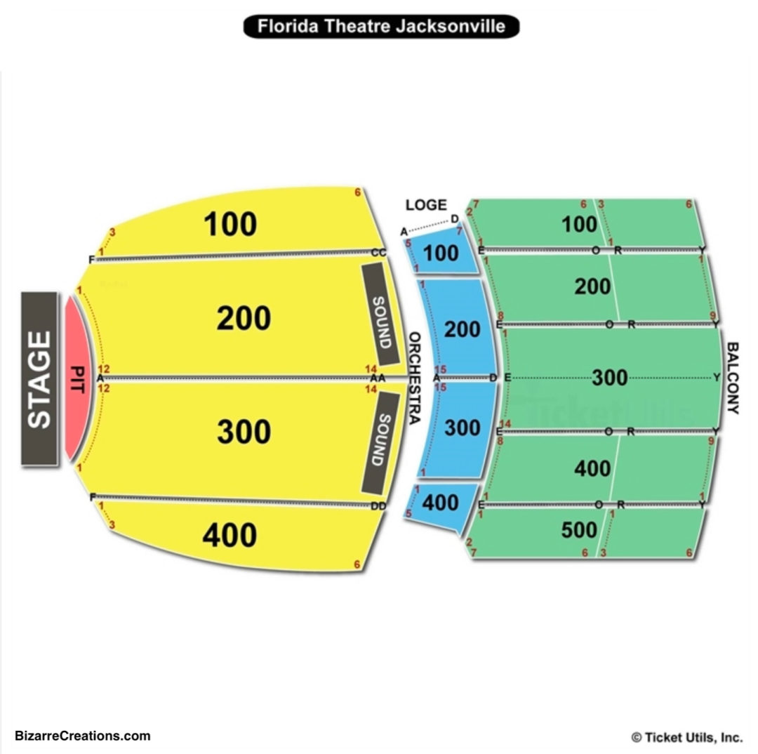 Florida Theatre Seating Chart Charts Tickets