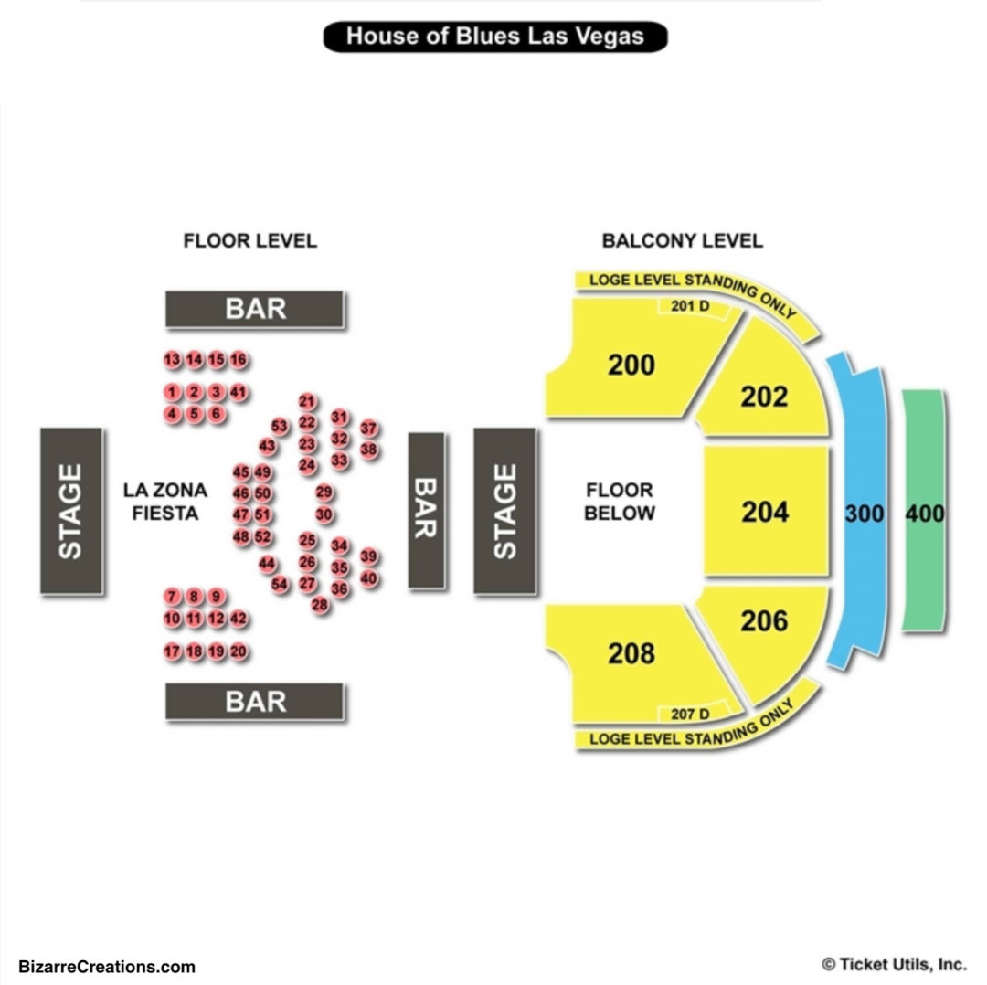 Las Vegas Seating Chart