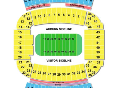 Jordan-Hare Stadium Seating Chart Football