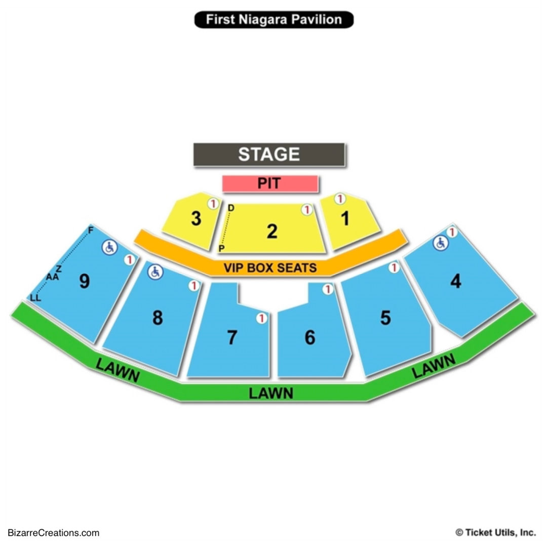 KeyBank Pavilion Seating Chart Concert 3.