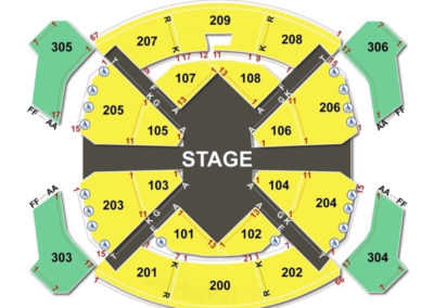 Love Theatre at The Mirage Seating Chart