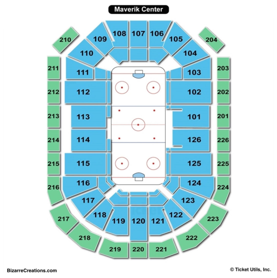 E Center Seating Chart Utah - The E Center Of West Valley City Tickets In S...