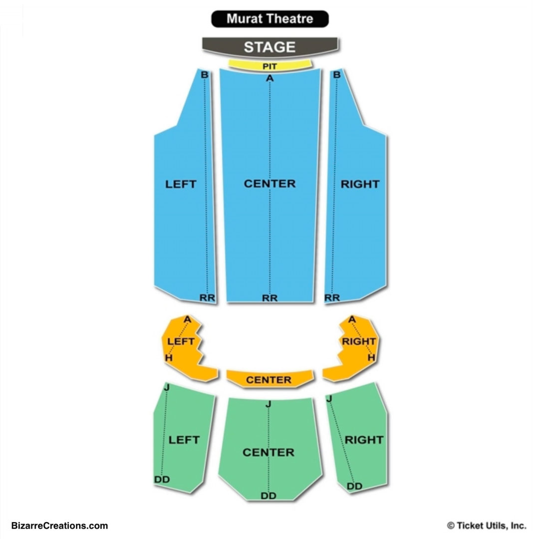 Murat Theatre At Old National Centre Seating Chart Charts Tickets