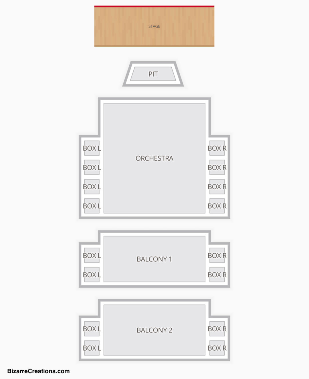 Peace Center Seating Chart