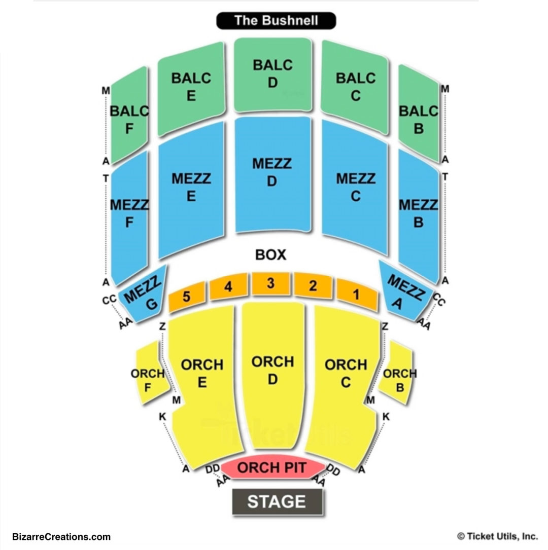 The Bushnell Seating Chart Charts Tickets