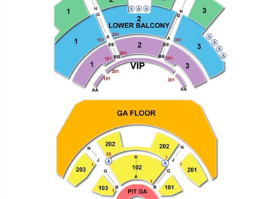 The Novo by Microsoft Seating Chart Concert