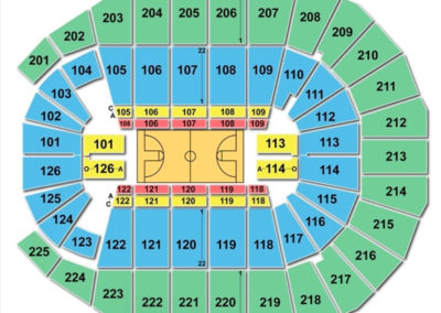 Verizon Arena Little Rock Seating Chart Basketball