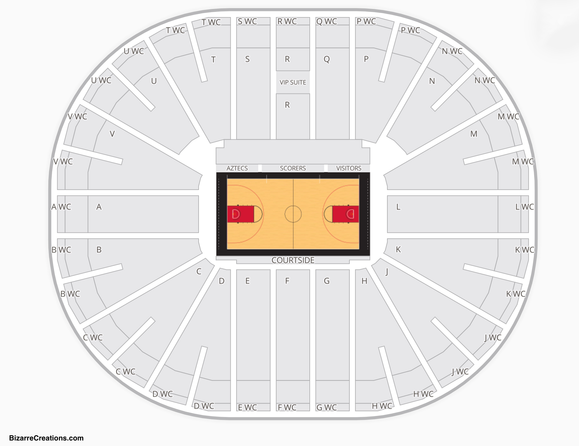 Viejas Arena Seating Chart | Seating Charts & Tickets