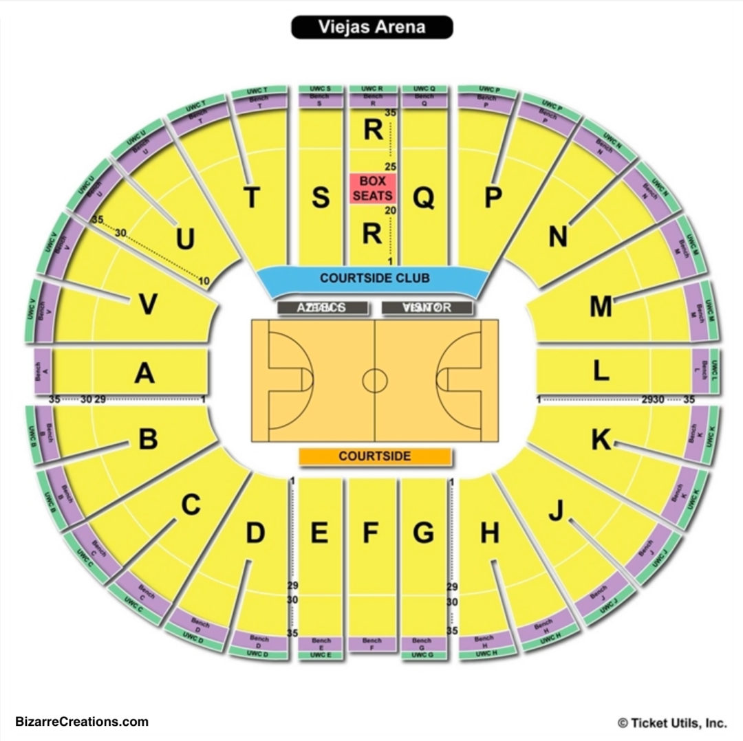 Viejas Arena Tickets Seating Chart