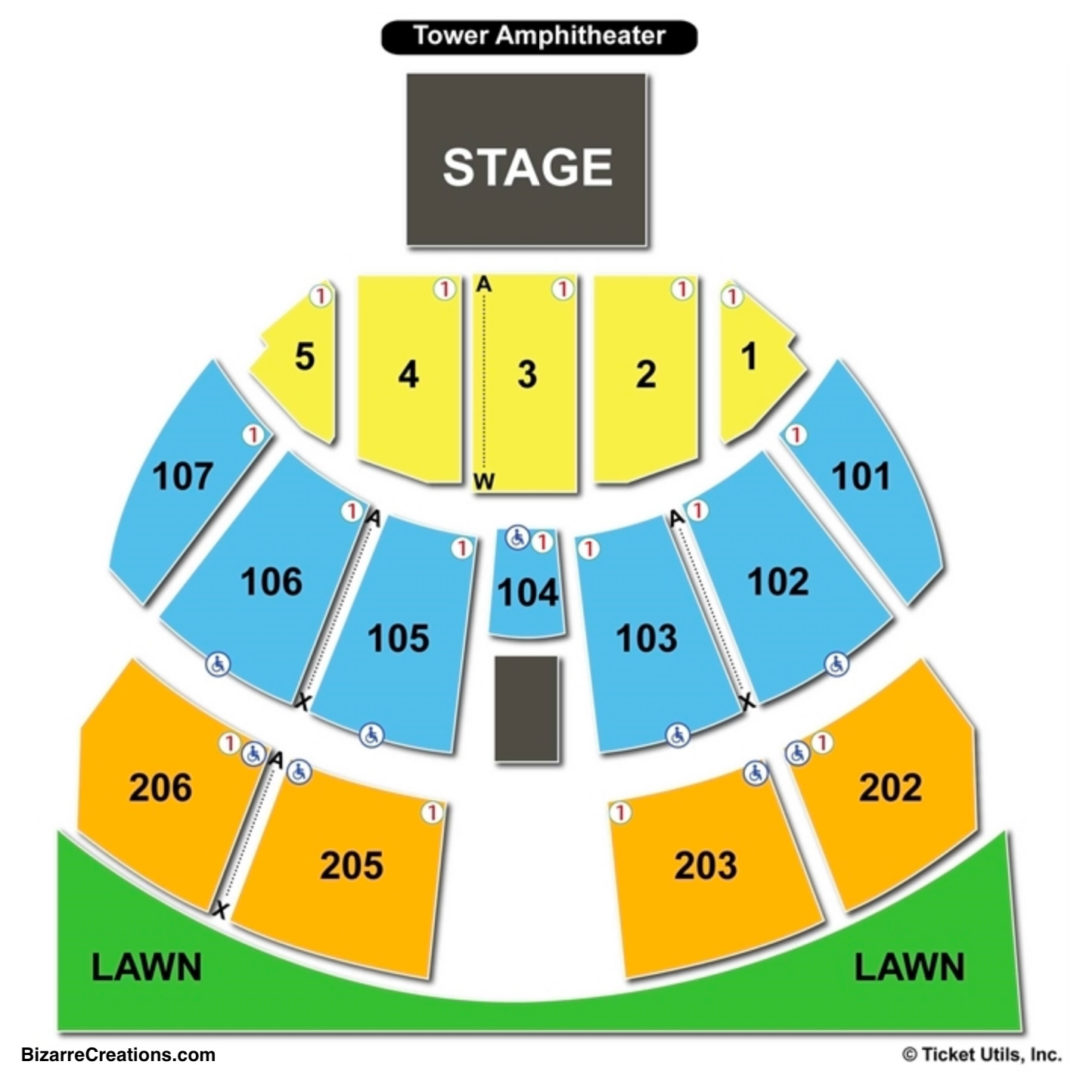 Orion Amphitheater Seating Chart With Seat Numbers
