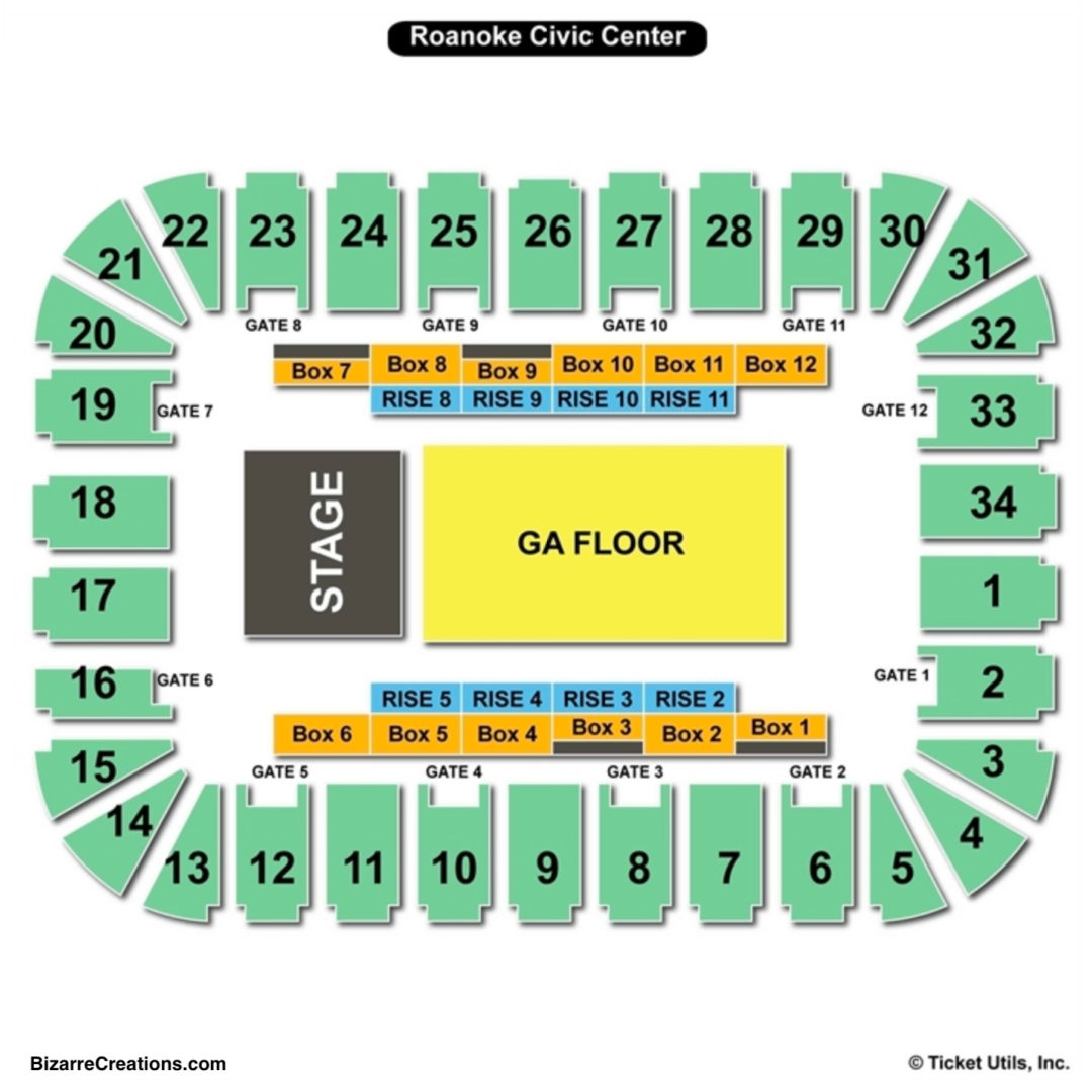 Berglund Center Seating Chart Seating Charts & Tickets