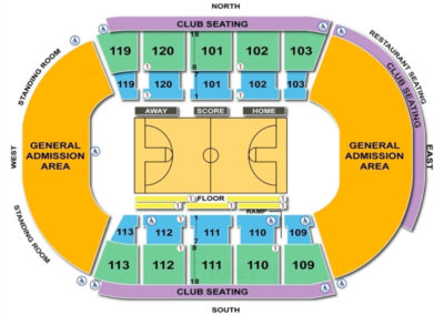 Germain Arena Basketball Seating Chart