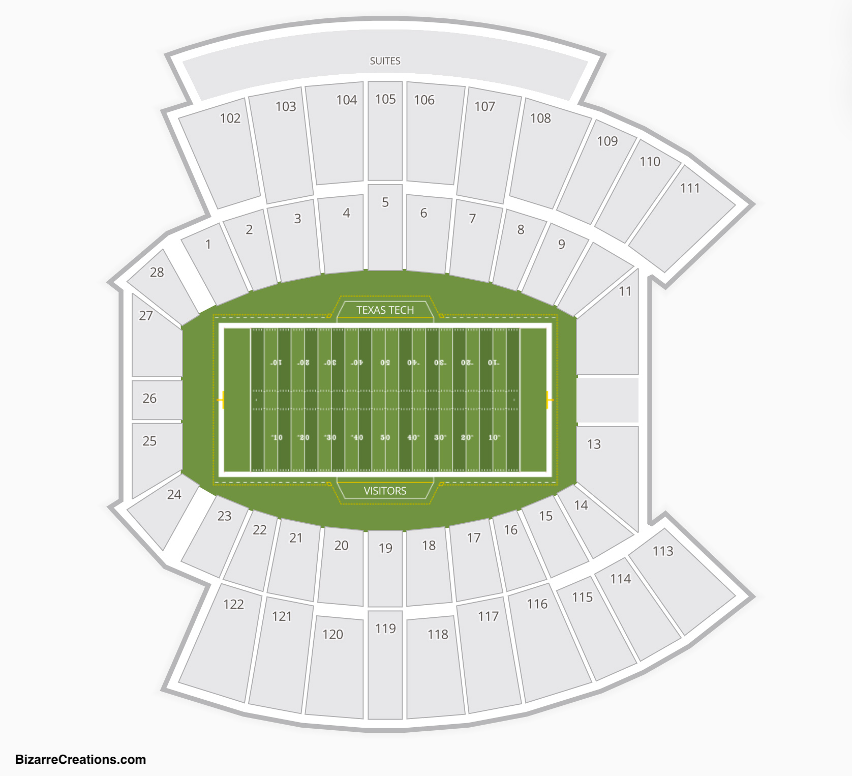 Jones AT&T Stadium Seating Chart.