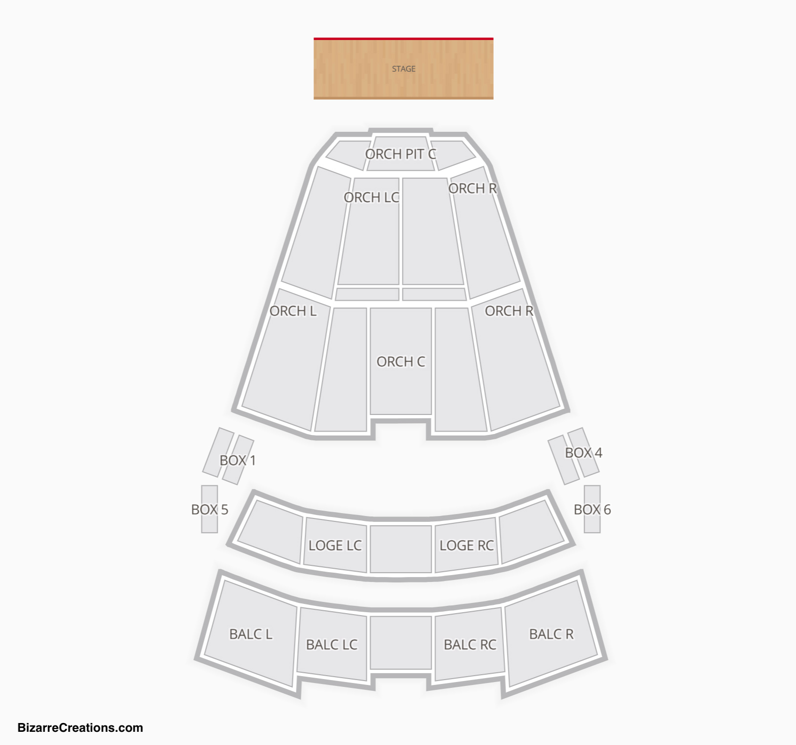 Seating Chart Theater Jacksonville