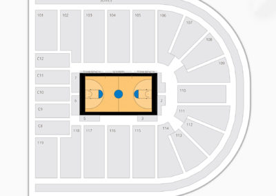 Orleans Arena Seating Chart NCAA Basketball