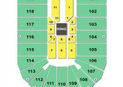 Orleans Arena Seating Chart wwe