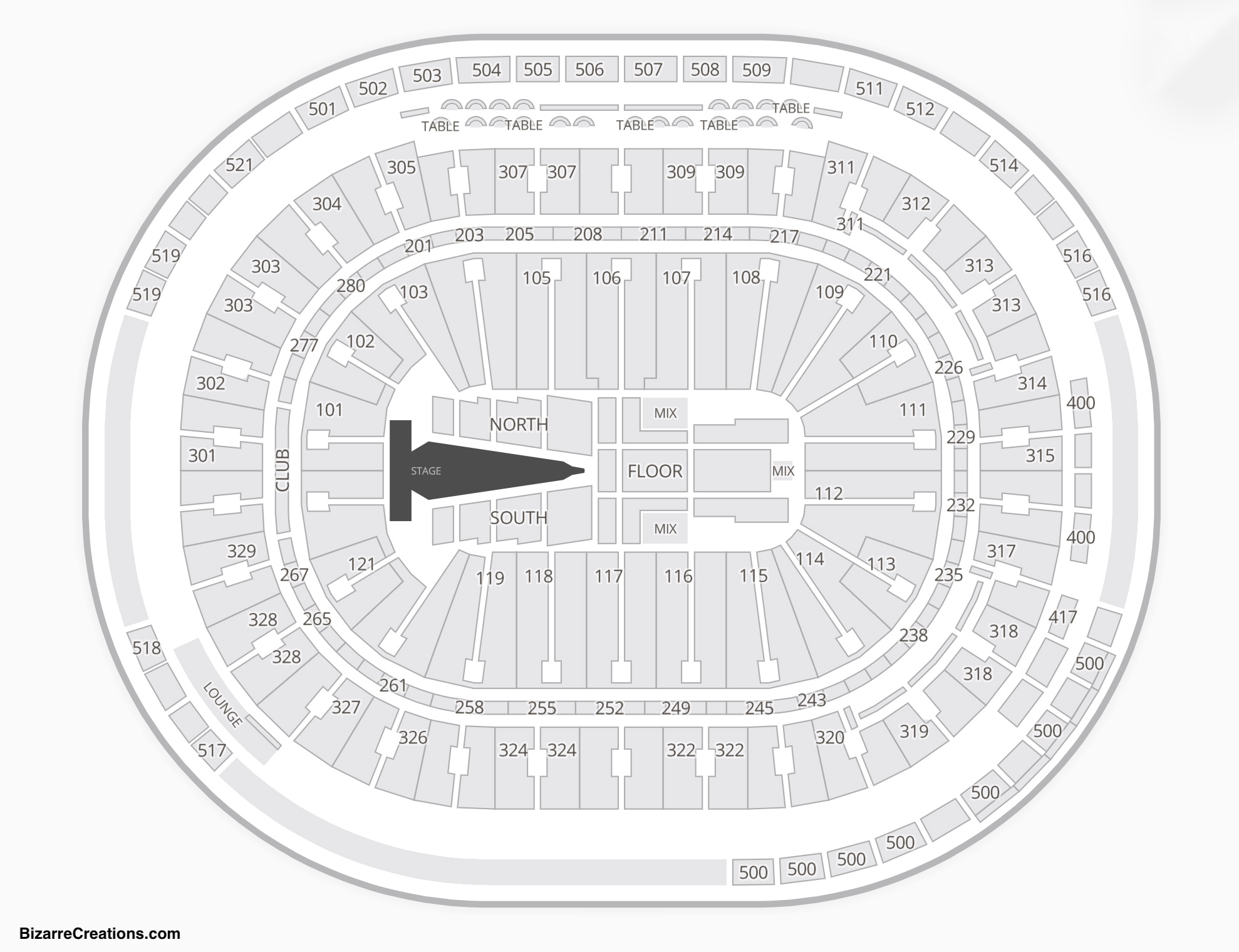 map of rogers arena Rogers Arena Seating Chart Seating Charts Tickets map of rogers arena