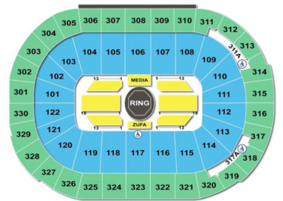Rogers Arena Seating Chart UFC