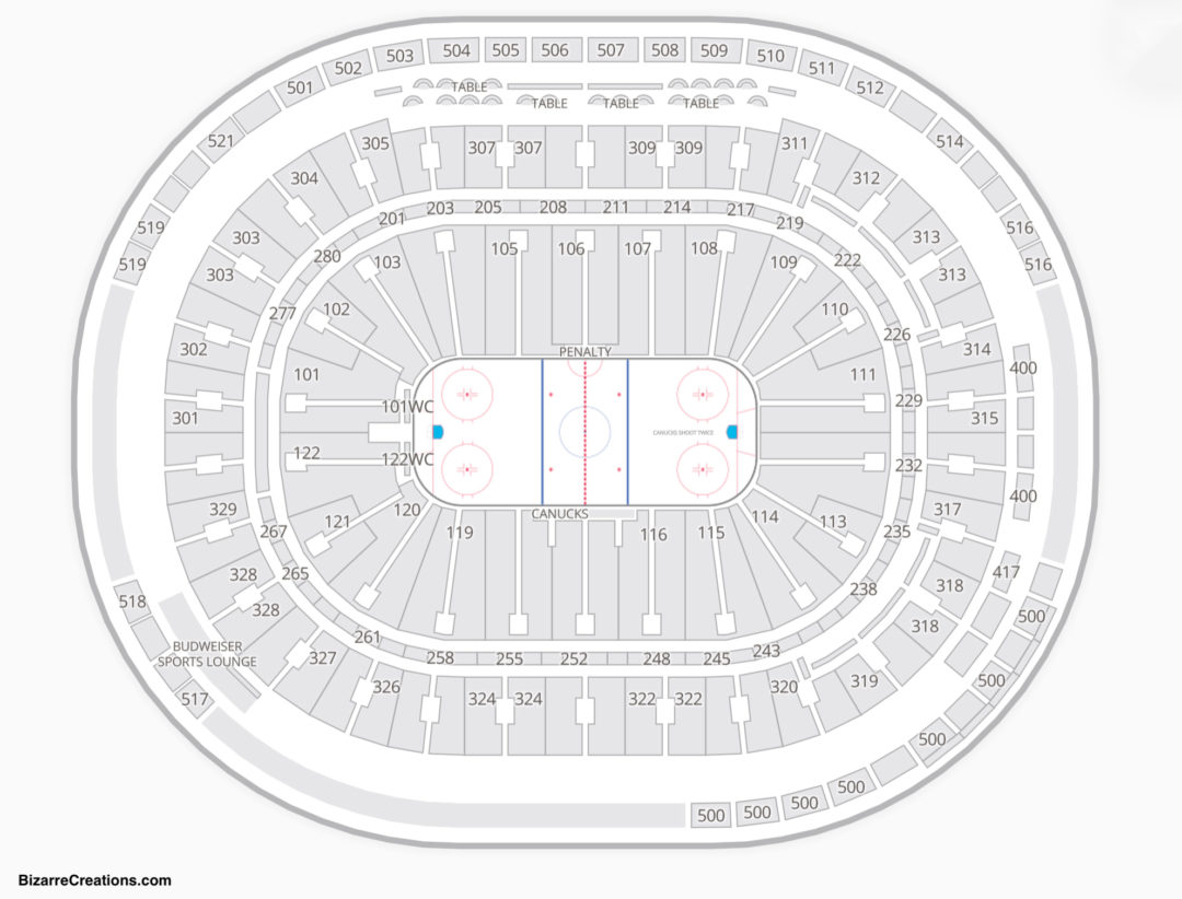 Rogers Arena Seating Chart.