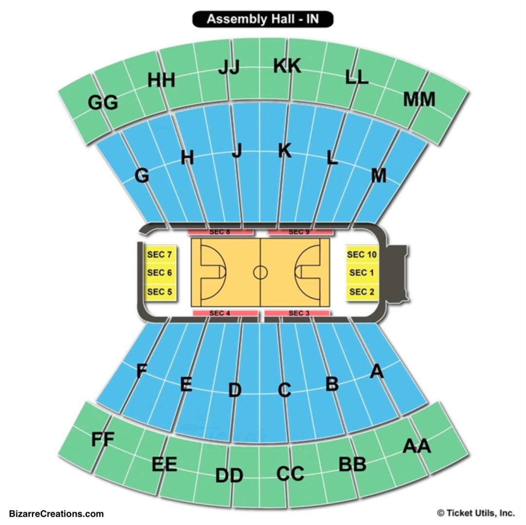 Simon Skjodt Assembly Hall Seating Chart Indiana.