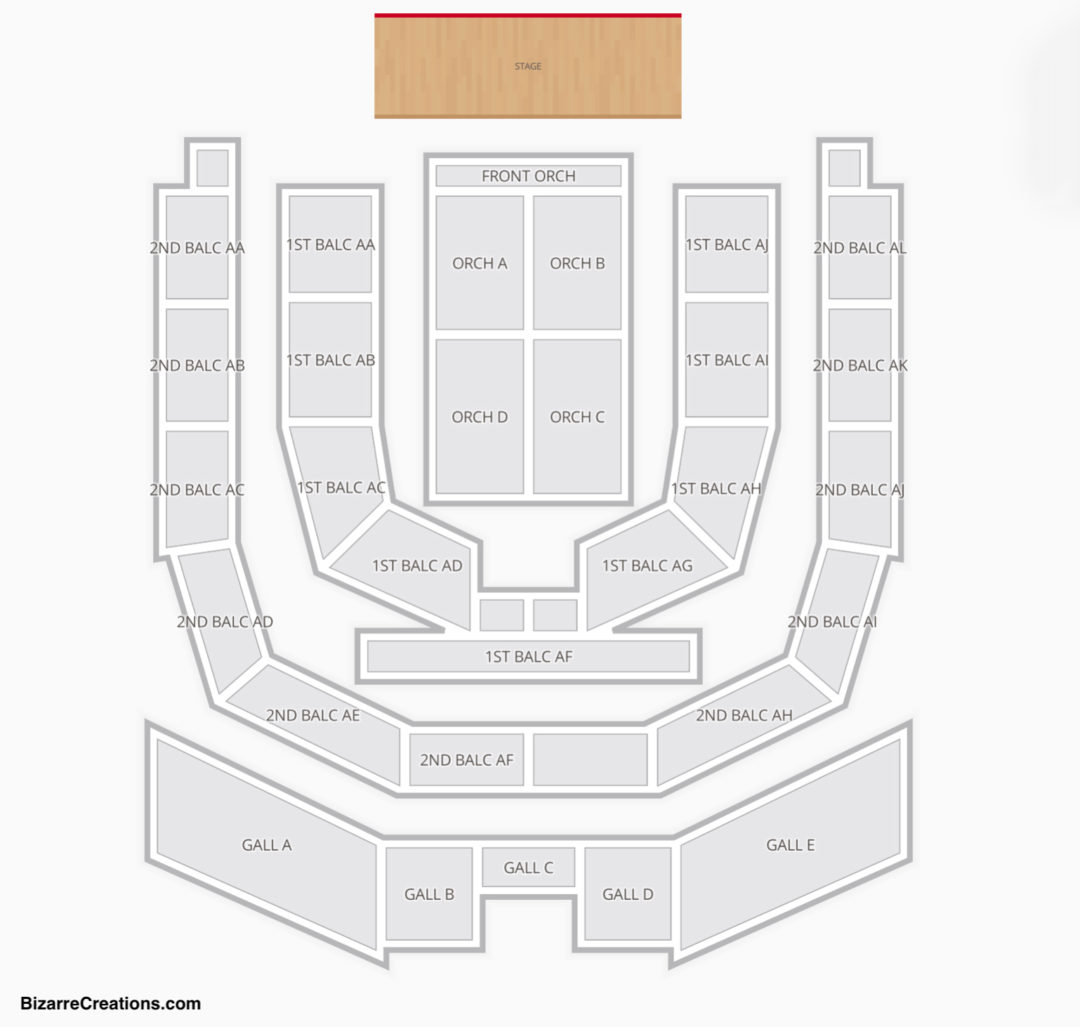 Cohn Auditorium Seating Chart