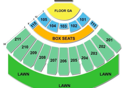 White River Amphitheatre Seating Chart Concert
