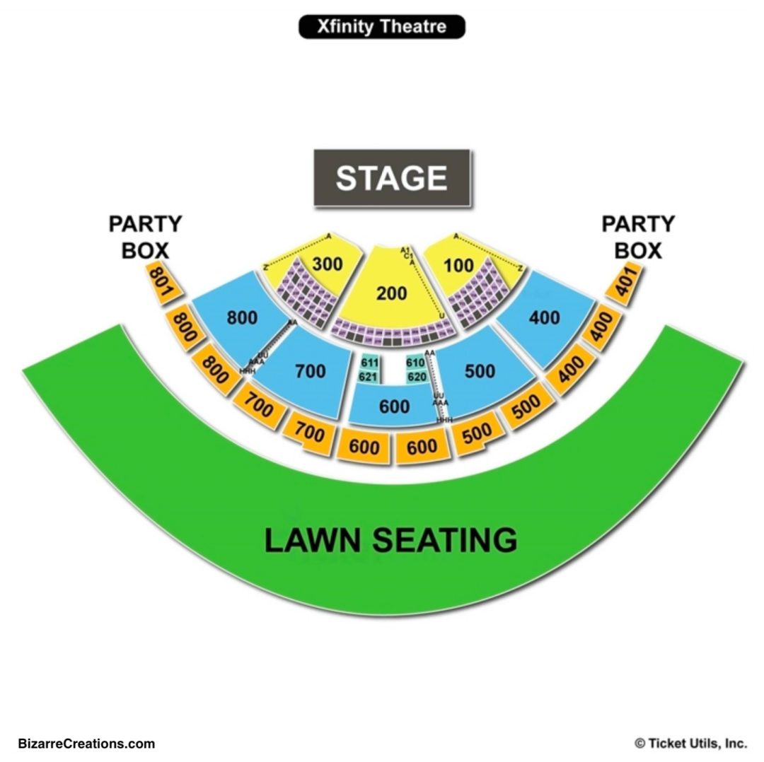 Xfinity Theatre Seating Chart Charts Tickets