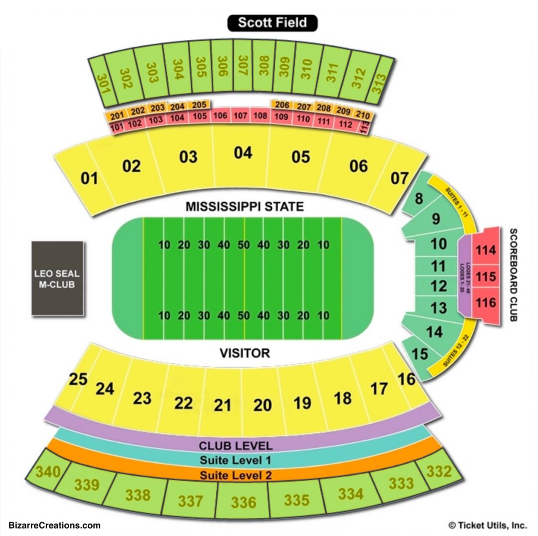 Davis Wade Stadium Seating Chart Football. 
