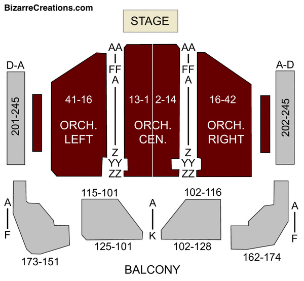 Royce Hall Seating Chart Charts Tickets