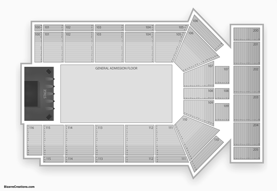 Seating Charts  Tyson Events Center