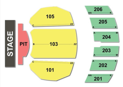 Warner Theatre Seating Chart Erie
